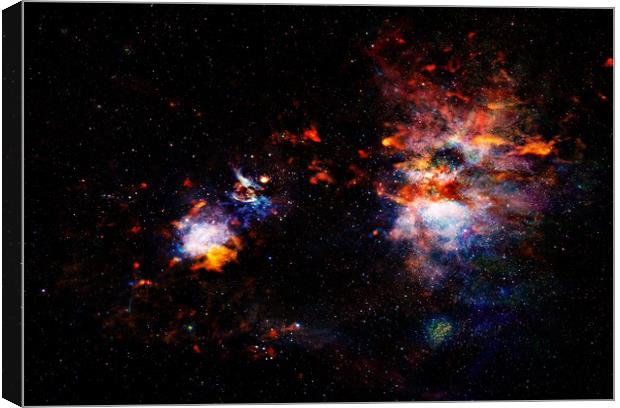 Sleeping Man Nebula Canvas Print by Hugh Fathers