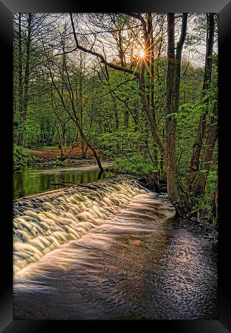 Rivelin Falls Sunset Framed Print by Darren Galpin