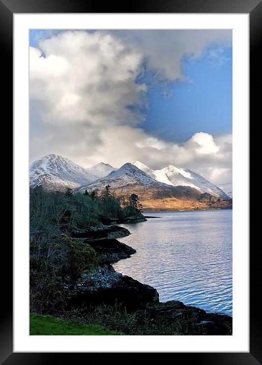 The Five Sisters of Kintail Framed Mounted Print by Jacqi Elmslie