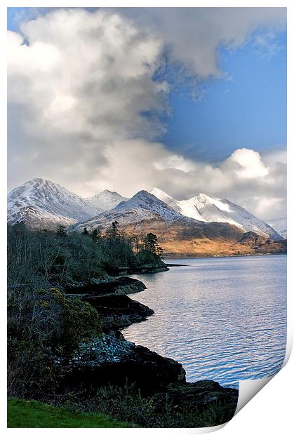 The Five Sisters of Kintail Print by Jacqi Elmslie