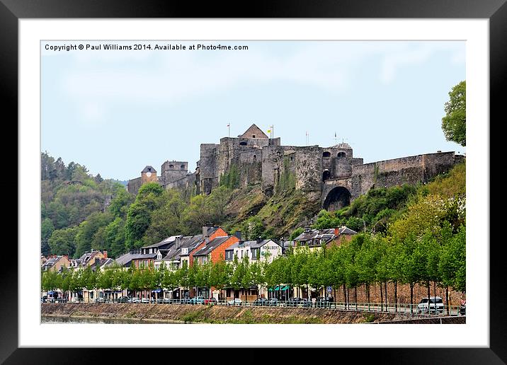 Fortress at Bouillon Framed Mounted Print by Paul Williams