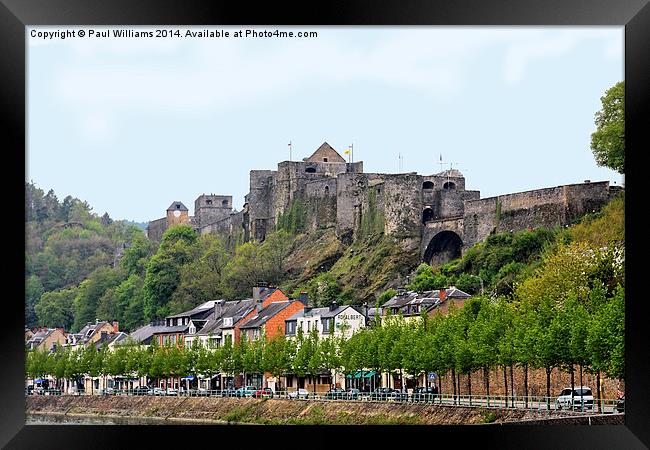 Fortress at Bouillon Framed Print by Paul Williams