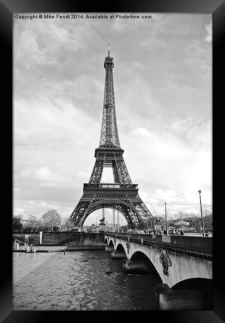 Eiffel Tower, Paris Framed Print by Mike Fendt
