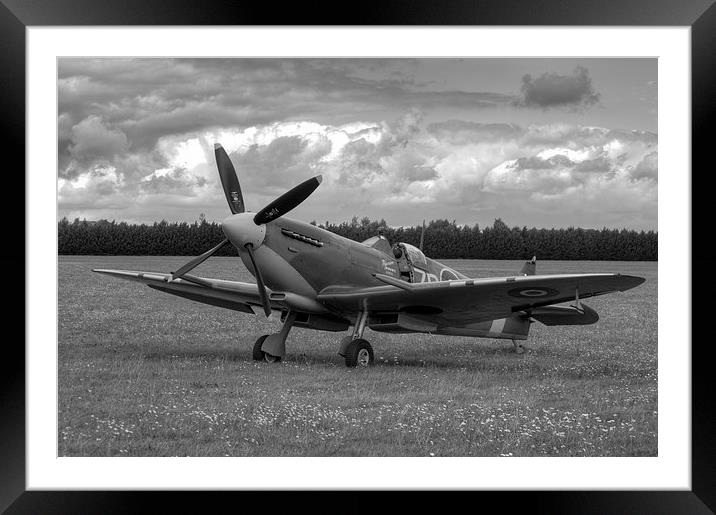 Spitfire Mk IXB MH434 Framed Mounted Print by Chris Day