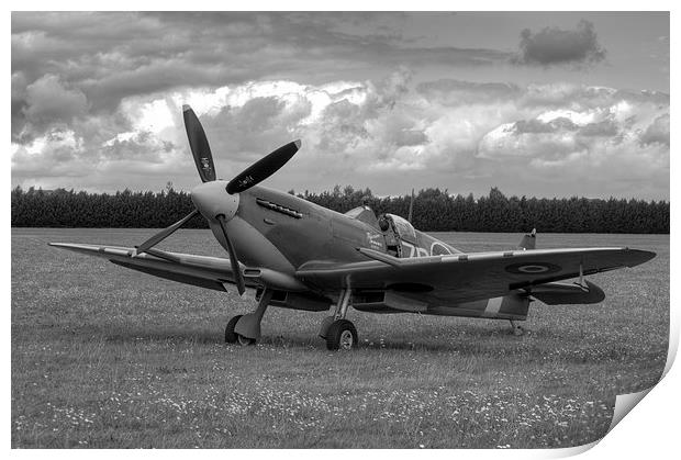Spitfire Mk IXB MH434 Print by Chris Day