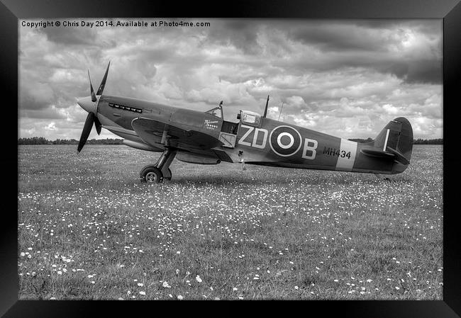 Spitfire Mk IXB MH434 Framed Print by Chris Day