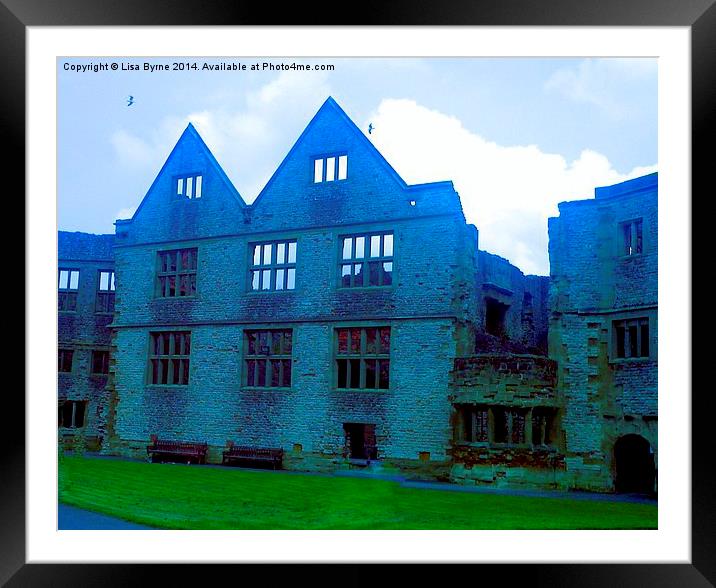 Blue Effect, Dudley Castle Framed Mounted Print by Lisa PB