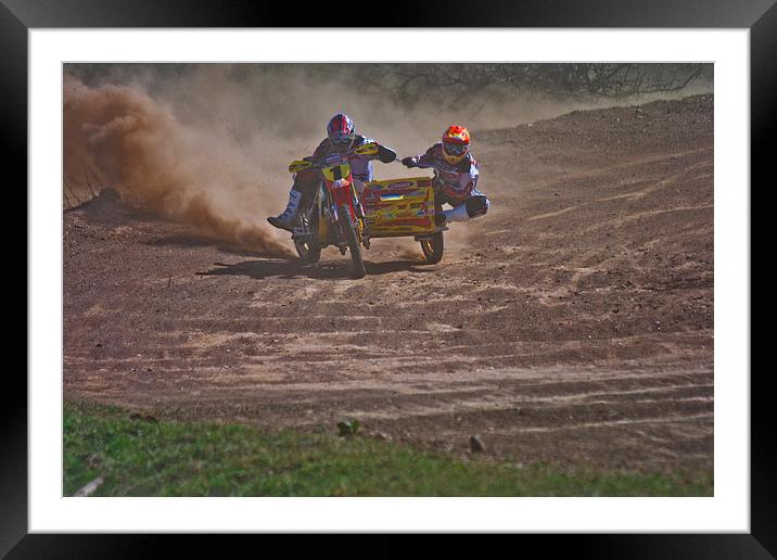 Motorcross sidecar Framed Mounted Print by Jack Jacovou Travellingjour