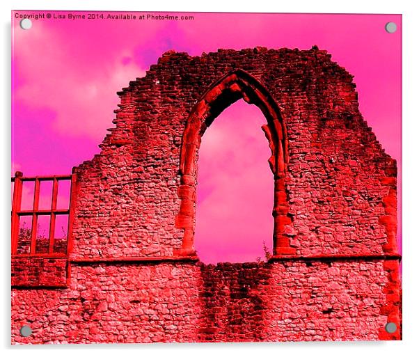 Dudley Castle, Arch Window Acrylic by Lisa PB