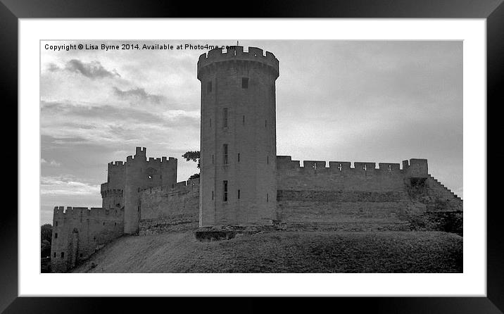 Warwick Castle Framed Mounted Print by Lisa PB