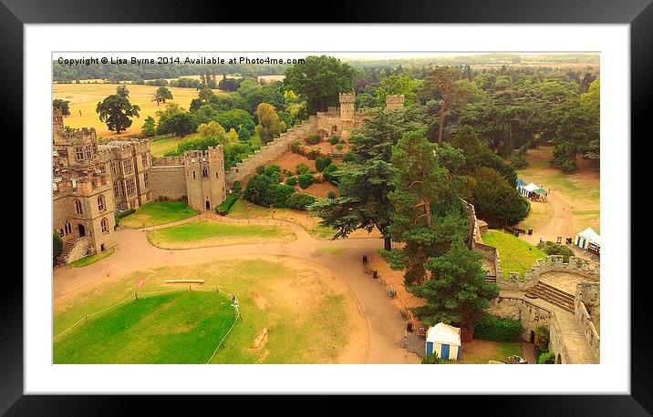 Warwick Castle Framed Mounted Print by Lisa PB