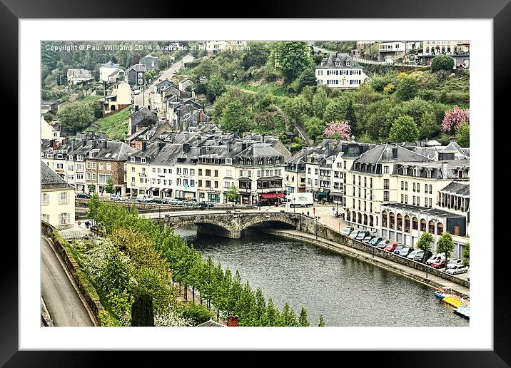 Bouillon Town Framed Mounted Print by Paul Williams