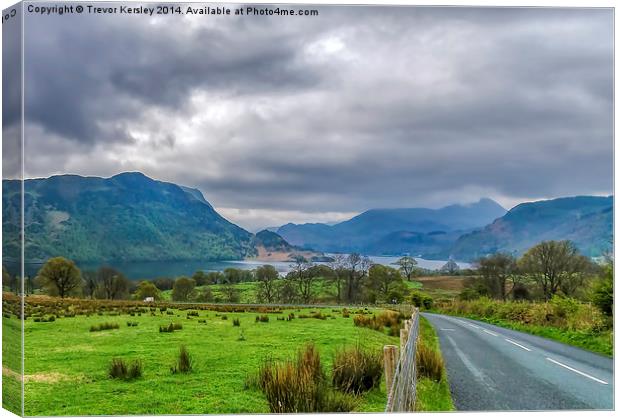 The Road  to Ullswater Canvas Print by Trevor Kersley RIP