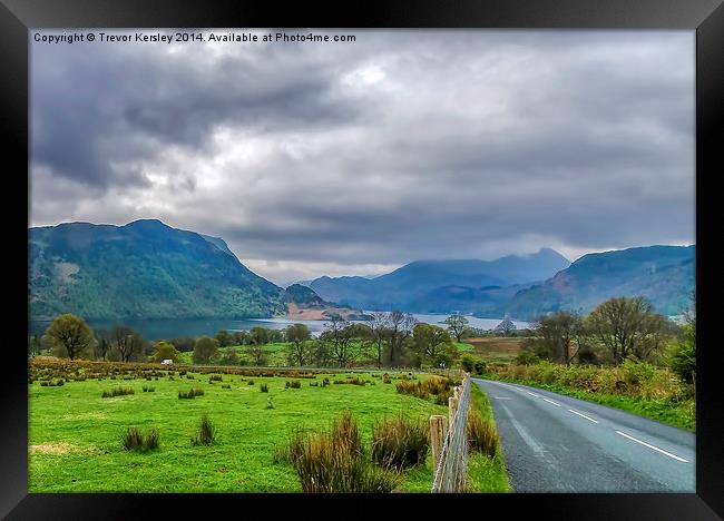 The Road  to Ullswater Framed Print by Trevor Kersley RIP