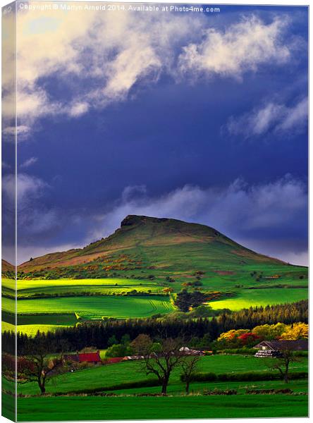Roseberry Topping North Yorkshire Canvas Print by Martyn Arnold