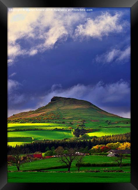 Roseberry Topping North Yorkshire Framed Print by Martyn Arnold