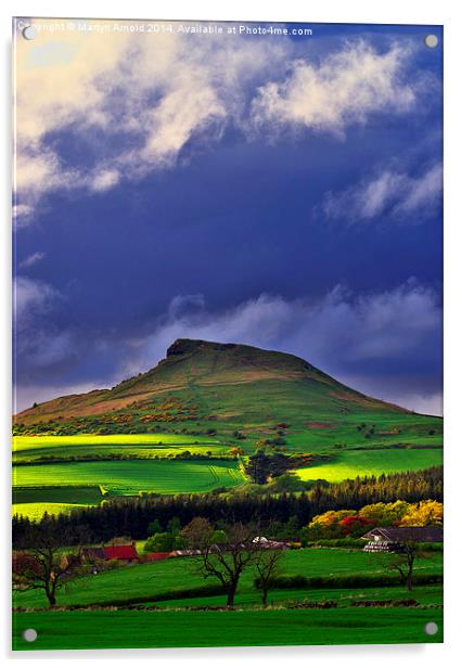 Roseberry Topping North Yorkshire Acrylic by Martyn Arnold