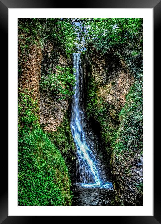 Dyserth Waterfall Framed Mounted Print by stewart oakes
