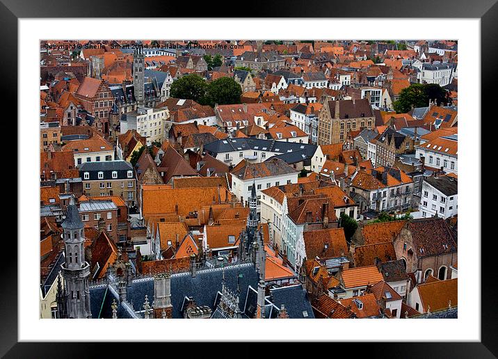 Brugge Framed Mounted Print by Sheila Smart