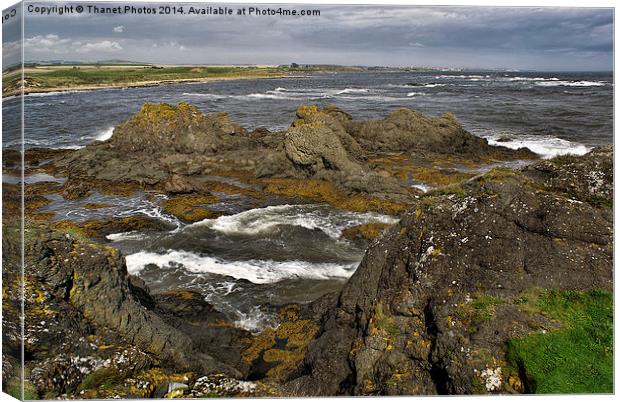 Rocky Seascape Canvas Print by Thanet Photos