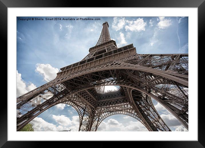 Eiffel Tower, Paris Framed Mounted Print by Sheila Smart