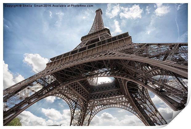 Eiffel Tower, Paris Print by Sheila Smart