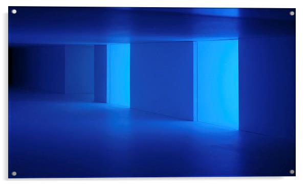The Blue Hallway Acrylic by Harry Hadders