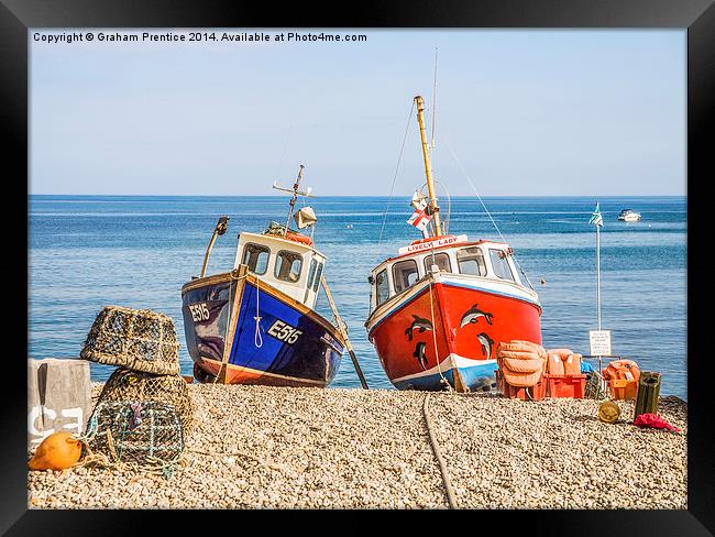Fishing Boats Framed Print by Graham Prentice