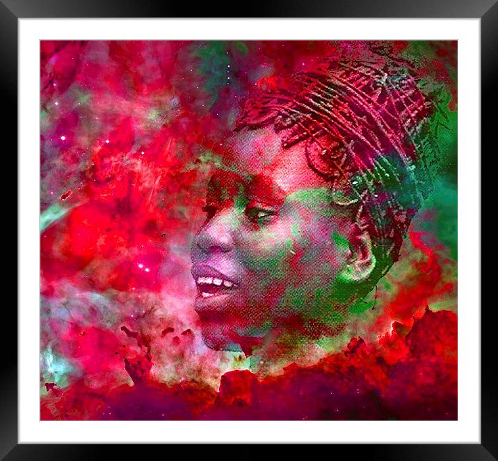 Goddess of Fire Framed Mounted Print by Matthew Lacey