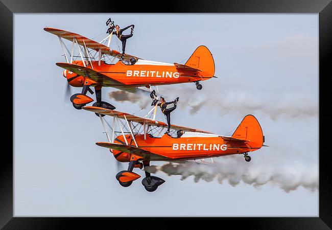 Breitling Wing Walkers Abingdon 2014 Framed Print by Oxon Images