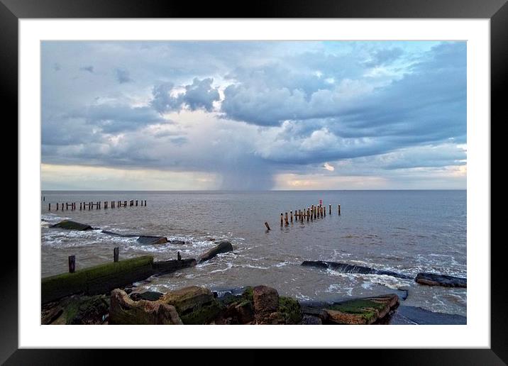 gathering storm Framed Mounted Print by chrissy woodhouse