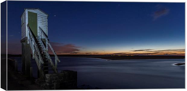 Holy Island causeway Canvas Print by Richard Armstrong