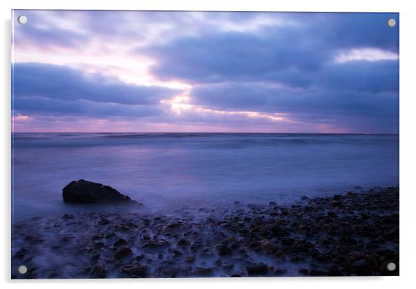 Ballyconnigar Strand at dawn Acrylic by Ian Middleton