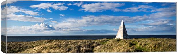 Emanuel Head on Holy Island Canvas Print by Richard Armstrong