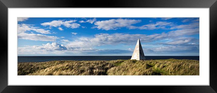 Emanuel Head on Holy Island Framed Mounted Print by Richard Armstrong