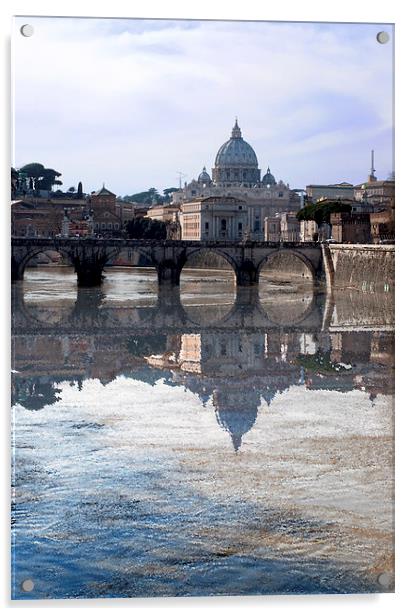 Rome Reflected Acrylic by Laura Witherden