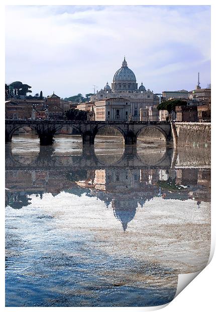 Rome Reflected Print by Laura Witherden