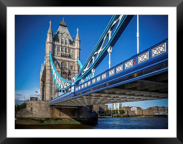 Tower Bridge Framed Mounted Print by Laco Hubaty