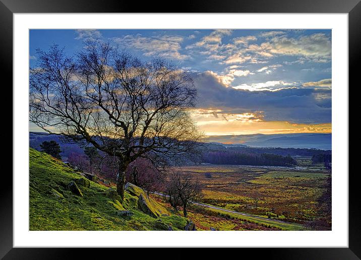 Derwent Valley Sunset Framed Mounted Print by Darren Galpin