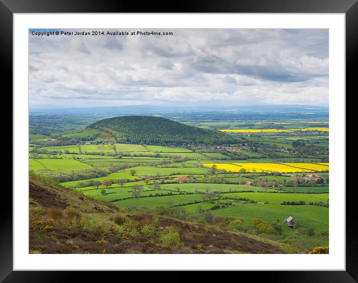 Whorl Hill Yorkshire Framed Mounted Print by Peter Jordan