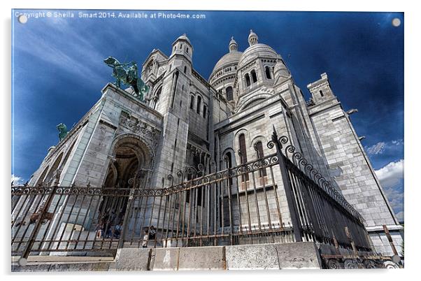 Sacre Coeur, Montmartre Acrylic by Sheila Smart
