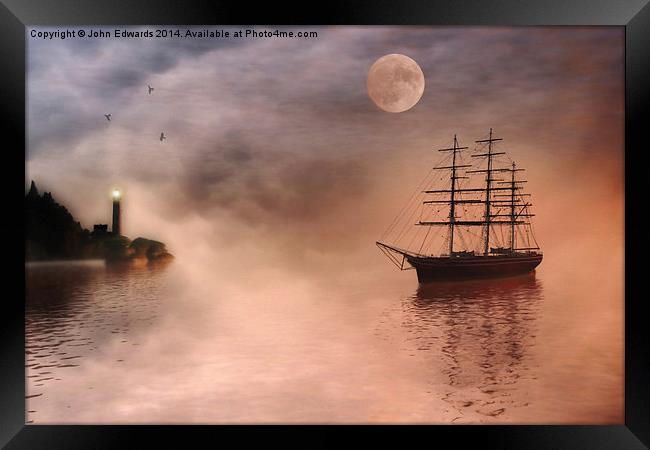Evening Mists Framed Print by John Edwards