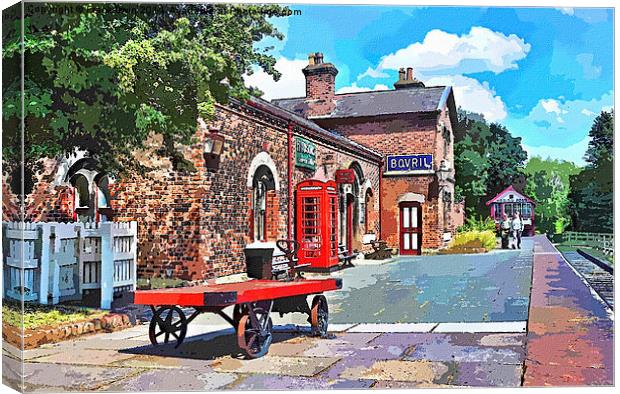 Hadlow Road Station artistically produced Canvas Print by Frank Irwin