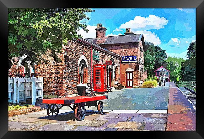 Hadlow Road Station artistically produced Framed Print by Frank Irwin