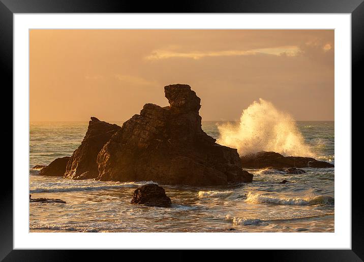 rock and splash Framed Mounted Print by Silvio Schoisswohl