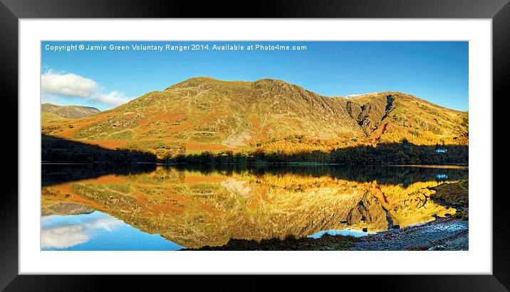 Buttermere Reflections Framed Mounted Print by Jamie Green