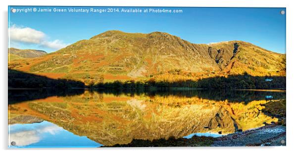 Buttermere Reflections Acrylic by Jamie Green