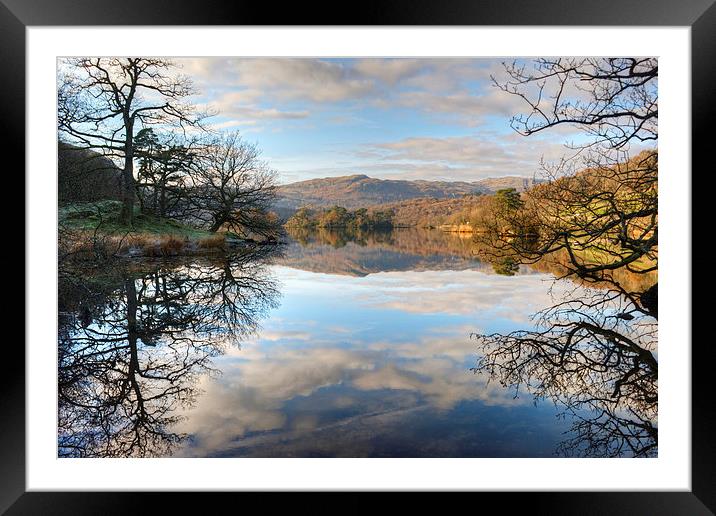 Rydal Water Reflections Framed Mounted Print by Jamie Green