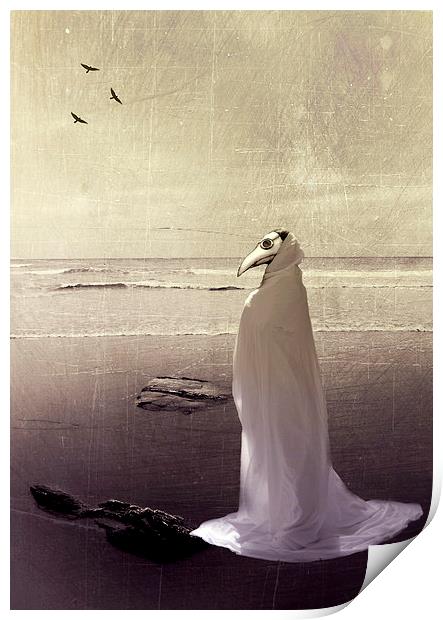 Raven Queen of Lyonesse Print by Dawn Cox