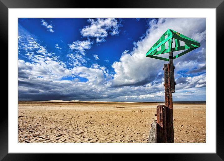 Wells beach Framed Mounted Print by Mark Bunning